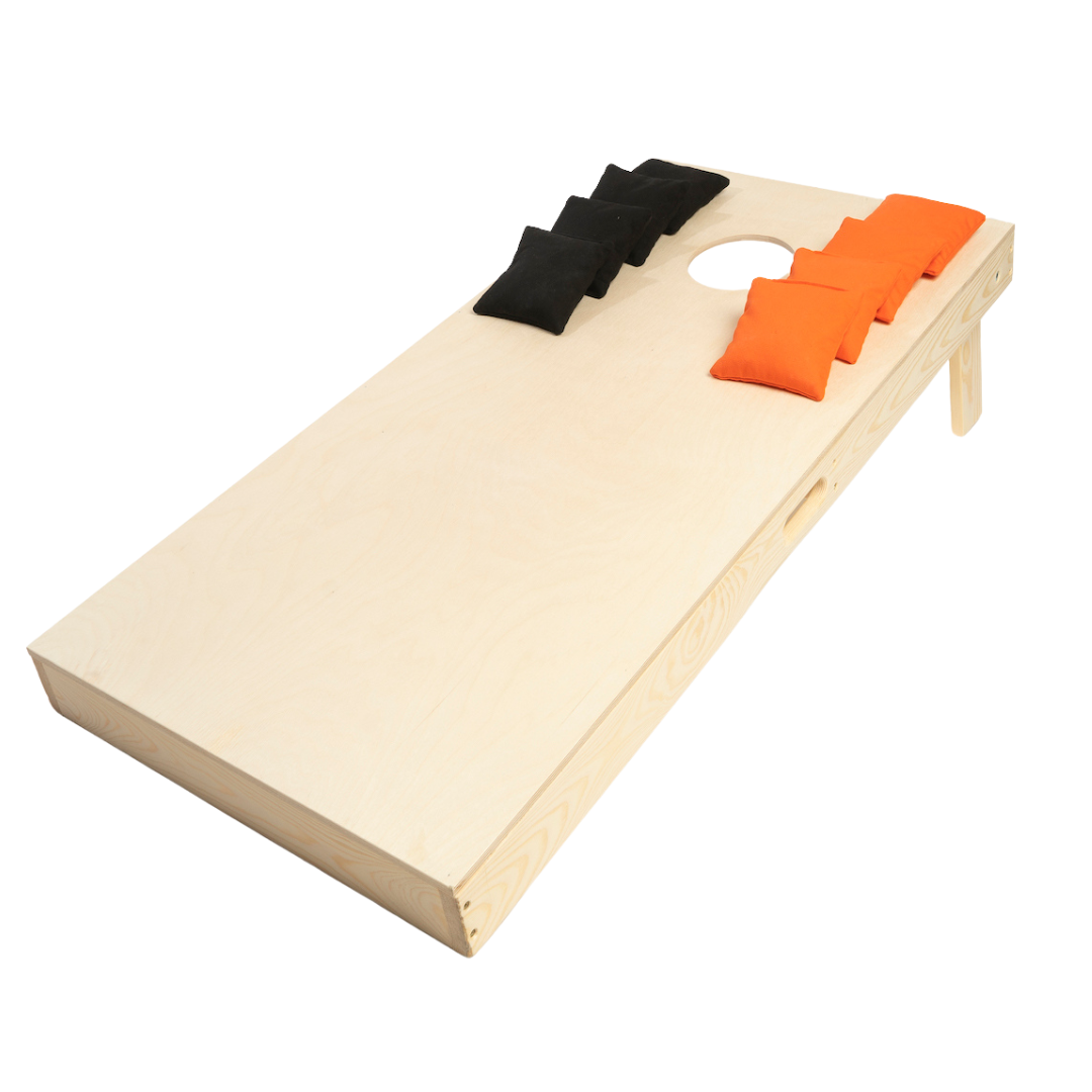 Cornhole Startpackung - 120x60 - Blank - 1x Brett / 2x4 Säcke