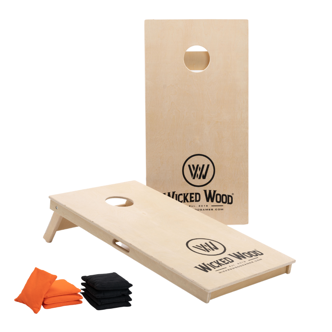 Wicked Wood Games - Komplettset - 120x60 - Wicked Wood Logo