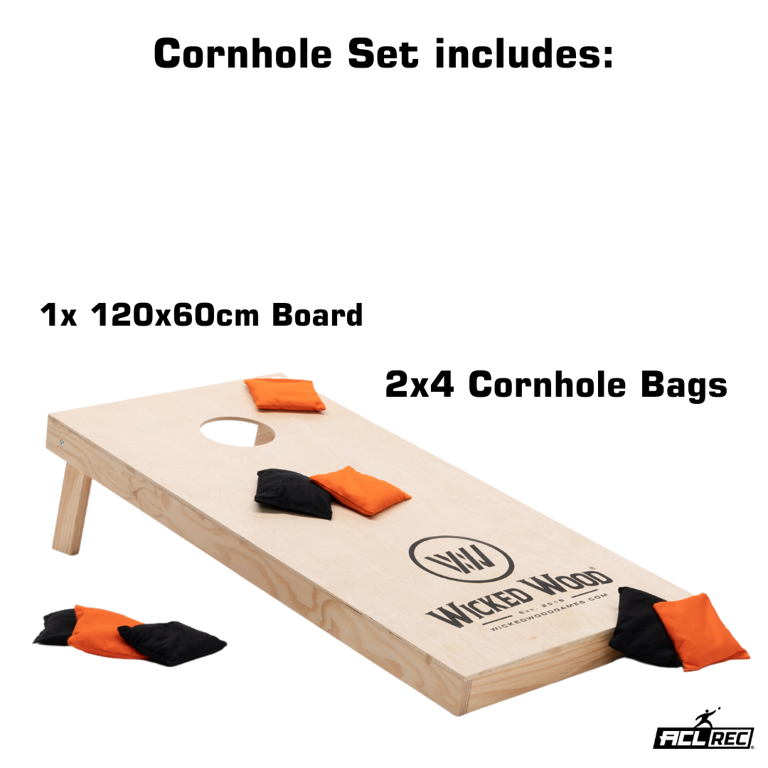 Cornhole Startset - 120x60 - 1x Board / 2x4 Bags