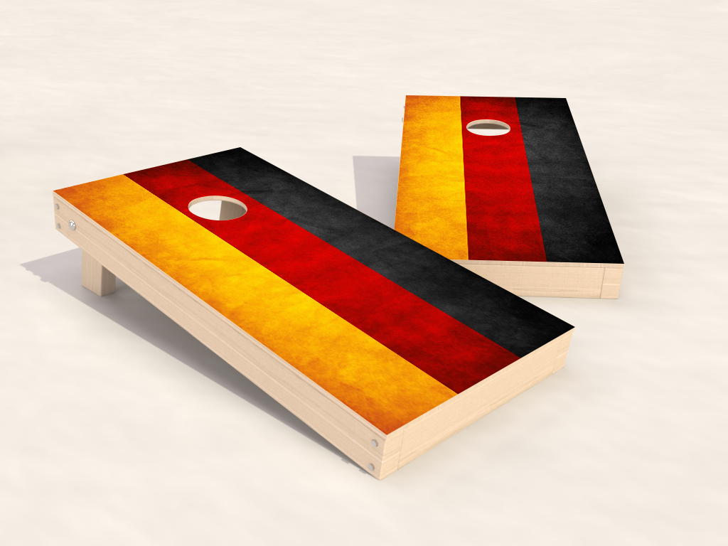 Cornhole Länderset - USA/Deutschland Paket - 120x60cm - 2x4 Beutel - Wicked Wood Games